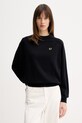 Fred Perry sweter bawełniany bawełna czarny K1117