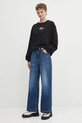 HUGO hanorac de bumbac 50550149 negru AW25