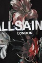 Βαμβακερή μπλούζα AllSaints ANIA μαύρο W144JD
