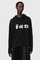 AllSaints hanorac de bumbac SAINT print negru W140JD