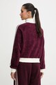 Odzież adidas Originals bluza welurowa Velour KS0400 bordowy