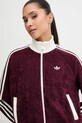 adidas Originals bluza welurowa Velour bordowy KS0400