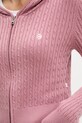 Guess Jeans kardigan z domieszką jedwabiu W5BR04.Z3HO2 różowy