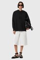 Βαμβακερή μπλούζα AllSaints ETTI W054JD μαύρο