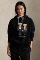 Μπλούζα Polo Ralph Lauren με κουκούλα μαύρο 211A87106