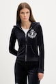 Juicy Couture bluza aplikacja granatowy JCGAS225009