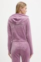 Odzież Juicy Couture bluza welurowa JCWAS225306 fioletowy