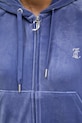Juicy Couture bluza welurowa JCWAS225306 fioletowy