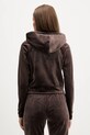 Oblečení Velurová mikina Juicy Couture JCWAS225306 hnědá