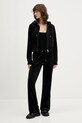 Juicy Couture bluza welurowa JCWAS225306 czarny AW25