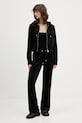 Велюрова кофта Juicy Couture JCWAS225306 чорний AW25