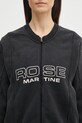 Pamučna dukserica Martine Rose Shrunken Zip Up Crew crna 670JS01002CW