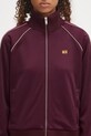 Wales Bonner bluza Mantra Track Top bordowy WA25JE01.JE10.350