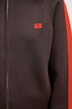 Wales Bonner kardigan Tide Track Top brązowy UA25KN01.VI05.801