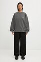 Carhartt WIP bluza bawełniana W' Nelson Sweatshirt I029537.89GD szary