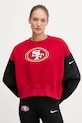 Nike bluza Oversized Crew Fleece wzorzyste czerwony 01D7.058Y.9B.SD2