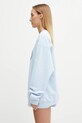 Sporty & Rich bluza bawełniana Eden Crest Embroidered ST07160621BL90 niebieski AW25