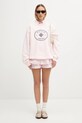 Sporty & Rich bluza bawełniana Eden Crest Embroidered ST07160621P140 różowy