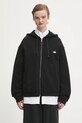 Fiorucci bluza bawełniana Angel Patch Regular Fit Zip Up bawełna czarny W02FPSZI397CJ05BK01