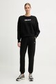 Dkny bluza bawełniana LOGO TERRY DP5T1370 czarny AW25