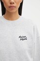 Maison Kitsuné bluza bawełniana szary MW00314KM0321