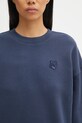 Maison Kitsuné bluza bawełniana Bold Fox Head Patch granatowy MW00315KM0321