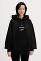 Tommy Jeans bluza bawełniana z kapturem czarny DN0DN00099