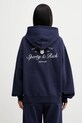 Sporty & Rich bluza bawełniana Syracuse nadruk granatowy ST09166328BL106
