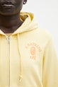 A Bathing Ape bluza bawełniana College Hoodie żółty 1L30215009