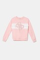 Guess bluza bawełniana dziecięca nadruk różowy J5YQ01.KA6R4.9BYA