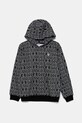 Guess bluza bawełniana dziecięca z kapturem czarny J5YQ02.KAD74.9BYA