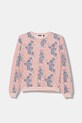 Guess bluza bawełniana dziecięca wzorzyste pomarańczowy J5YQ05.KA6R4.9BYA
