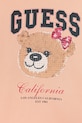 Fete Guess hanorac de bumbac pentru copii J5YQ06.KA6R4.9BYA portocaliu