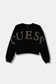 Guess bluza bawełniana aplikacja czarny J5YQ09.KAV34.9BYA