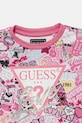 Κοριτσίστικα Παιδική βαμβακερή μπλούζα Guess K5YQ02.KA6R4.9BYA ροζ