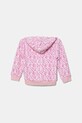 Dětská bavlněná mikina Guess K5YQ03.KAD74.9BYA růžová AW25