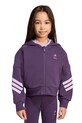 adidas bluză copii print violet JL9193