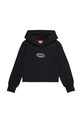 Diesel bluza bawełniana dziecięca SASYHOOD SWEAT-SHIRT nadruk czarny J02416