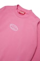 DÍVKA Dětská bavlněná mikina Diesel SVALSY SWEAT-SHIRT J02417 růžová