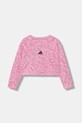 adidas bluza dziecięca wzorzyste różowy JW7541