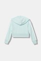 Dětská mikina adidas JY4984 tyrkysová AW25