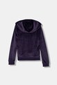 DÍVKA Dětská velurová mikina adidas Originals JX2847 fialová