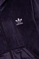 Dětská velurová mikina adidas Originals fialová JX2847