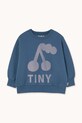 Tinycottons bluza bawełniana dziecięca CHERRY GRAPHIC SWEATSHIRT AW25.279 niebieski AW25