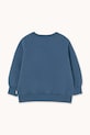 Момиче Детски памучен суичър Tinycottons CHERRY GRAPHIC SWEATSHIRT AW25.279 син
