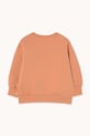 Детски памучен суичър Tinycottons FLOWERS EYES GRAPHIC SWEATSHIRT AW25.285 оранжев AW25