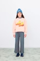 Dětská bavlněná mikina Tinycottons WALK GRAPHIC SWEATSHIRT růžová AW25.286