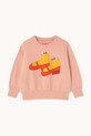 Tinycottons bluza bawełniana dziecięca WALK GRAPHIC SWEATSHIRT AW25.286 pomarańczowy AW25