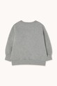 Dziewczynka Tinycottons bluza bawełniana dziecięca FLOWER GRAPHIC SWEATSHIRT AW25.287 szary