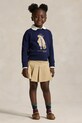 Polo Ralph Lauren bluza dziecięca z dodatkiem bawełny granatowy 312979037001